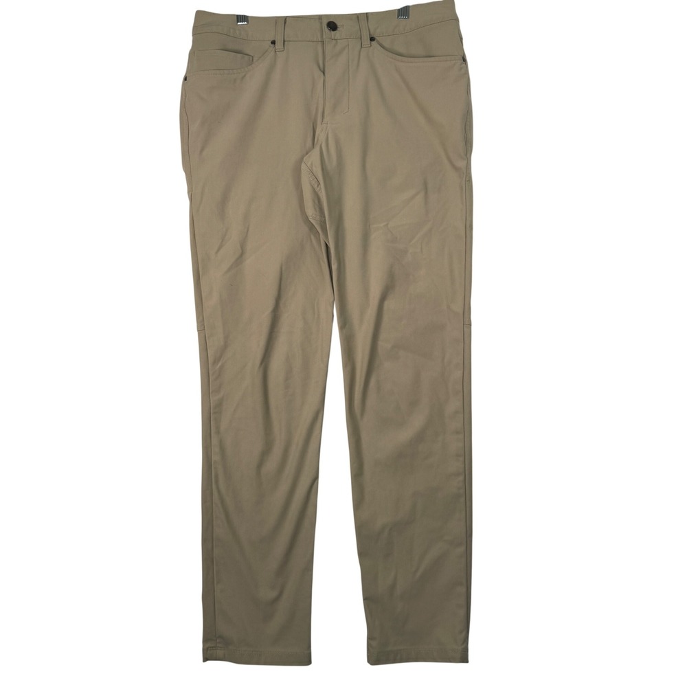 Lululemon Commission Pants 31 Tan Slim Fit Performance Chino Mens